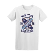 Brooklyn New York Skateboarding T-Shirt Men -Image by Shutterstock, Male Medium