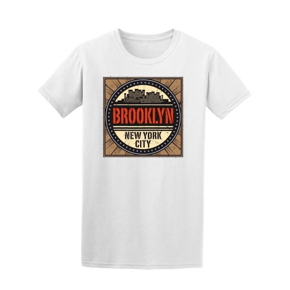 Brooklyn New York Square Logo T-Shirt Men -Image by Shutterstock, Male Small