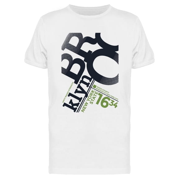 Brooklyn New York State Design T-Shirt Men -Image by Shutterstock, Male Small