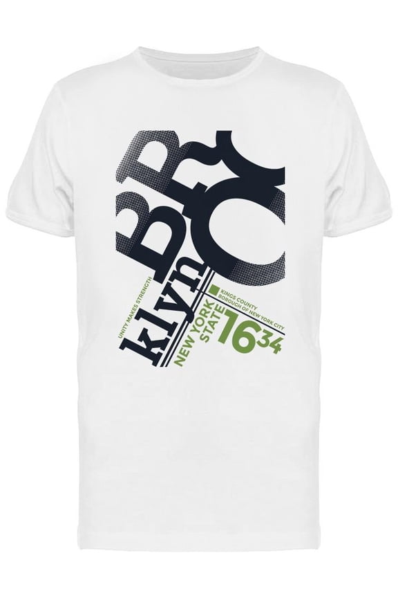 Brooklyn New York State Design T-Shirt Men -Image by Shutterstock, Male Small