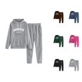 thumbnail image 1 of Brooklyn New York Track Suits for Women Set Travel Hoodie and Jogger Sweatpants 2 Piece Matching Sweatsuit Lounge Set, 1 of 1