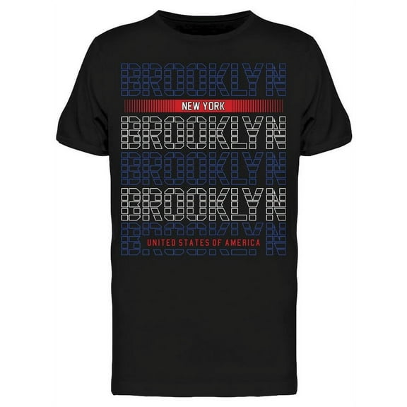 Brooklyn New York: Usa T-Shirt Men -Image by Shutterstock, Male 3X-Large