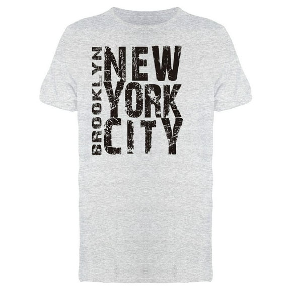 Brooklyn Nyc Grunge Text T-Shirt Men -Image by Shutterstock, Male Small