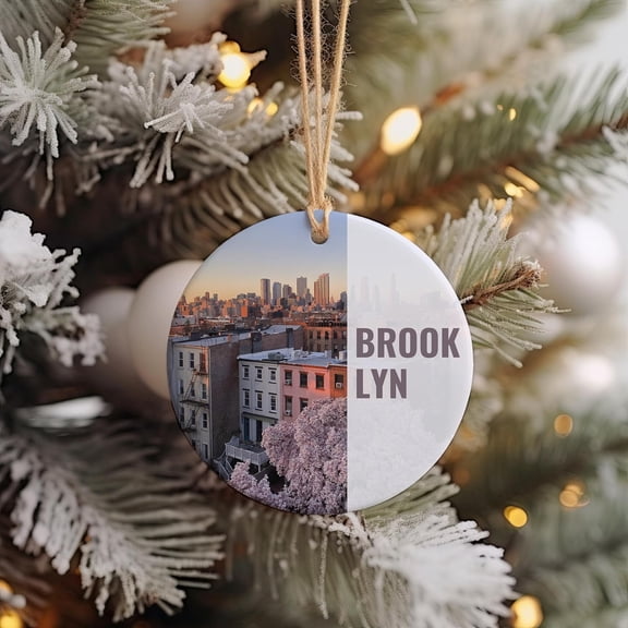 Brooklyn Ornament, Christmas Ornament, Brooklyn Gift, Christmas Decor, Brooklyn Souvenir, Brooklyn Travel, Travel Gift YHb9Hs (Brooklyn-46TH30)