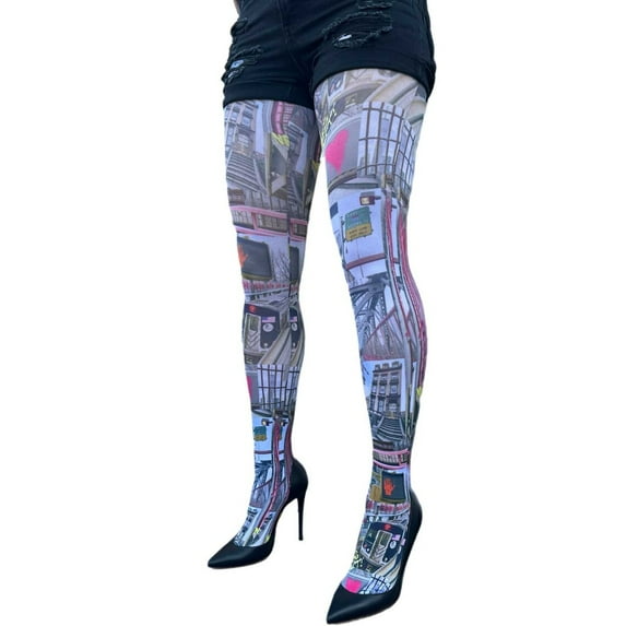 Brooklyn Pattern Tights For Women