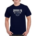 thumbnail image 1 of Brooklyn Retro College T-Shirt Men -Image by Shutterstock, Male 4X-Large, 1 of 4
