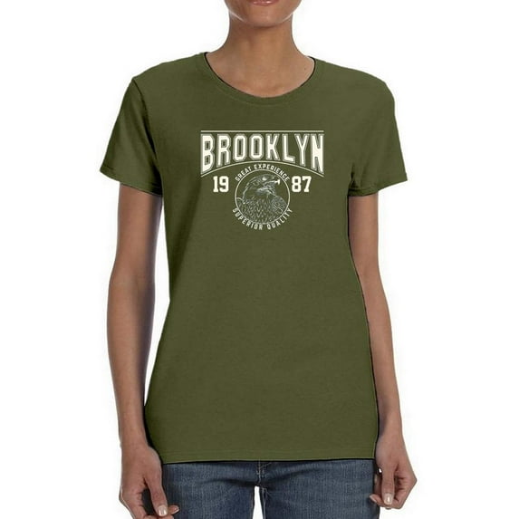 Brooklyn Retro College T-Shirt Women -Image by Shutterstock, Female Large