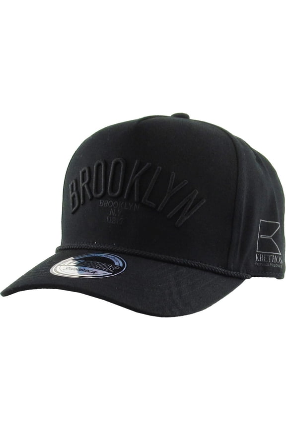 Brooklyn Rope Snapback 5-Panel Baseball Trucker Cap Adjustable Fashion Mens Womens