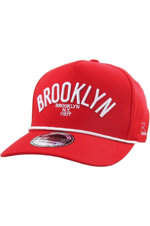 Brooklyn Rope Snapback 5-Panel Baseball Trucker Cap Adjustable Fashion Mens Womens