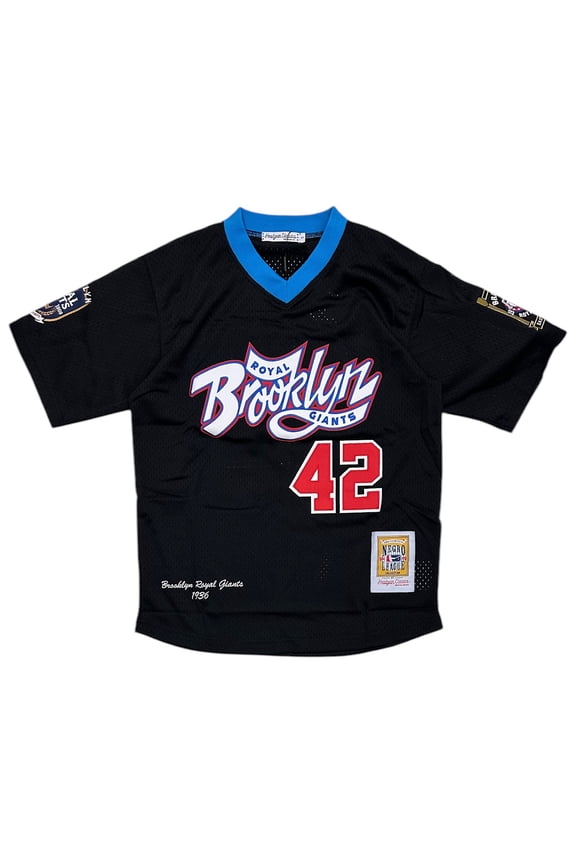 Brooklyn Royal Giants Men's Headgear Classics Negro Baseball League BP Jersey (Medium, Black)