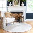 thumbnail image 1 of Brooklyn Rug Co  Adelaida Farmhouse Jute Area Rug Ivory 6' Round 4' Square Indoor Off-White Round Bohemian & Eclectic, Farmhouse, Casual, 1 of 5