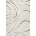 thumbnail image 1 of nuLOOM Krista Contemporary Swirls Shag Area Rug Beige/Brown 6' 7" x 9' Indoor, 1 of 5