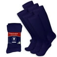 thumbnail image 1 of Brooklyn Socks Men's Knee High Cotton Socks, Navy (6 Pack), 1 of 4