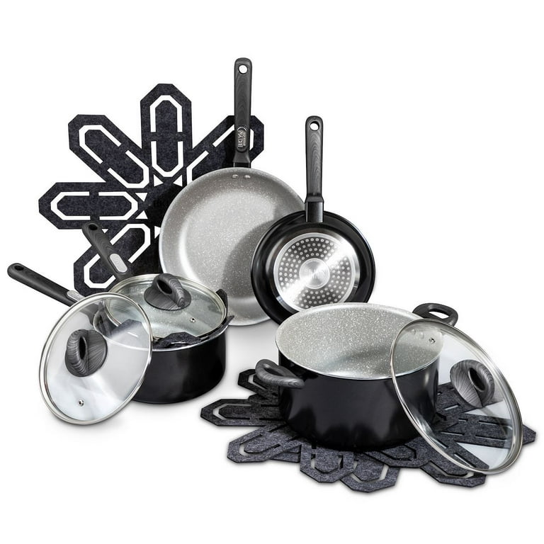 Bklyn Steel Co 12 Pc Nonstick Cookware Set - Cookware Sets