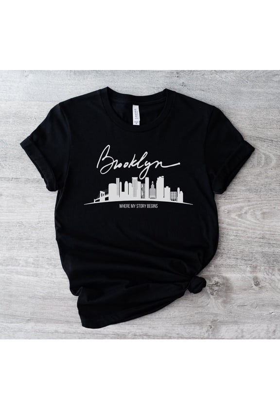 Brooklyn, Where My Story Begins Tee - Brooklyn T-Shirt - Hometown Tee - Unisex Brooklyn, New York Tee - Nyc Shirt Unisex S-5Xl Hot Trending Shirt, Vintage Birthday Gift