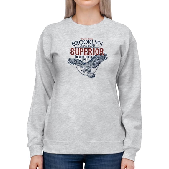Brooklyn Superior Denim Goods Sweatshirt Women -Image by Shutterstock, Female 4X-Large