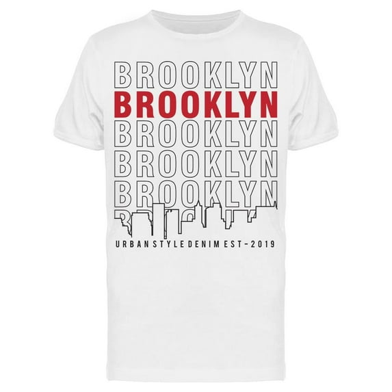 Brooklyn, Urban Style. Banner T-Shirt Men -Image by Shutterstock, Male 3X-Large