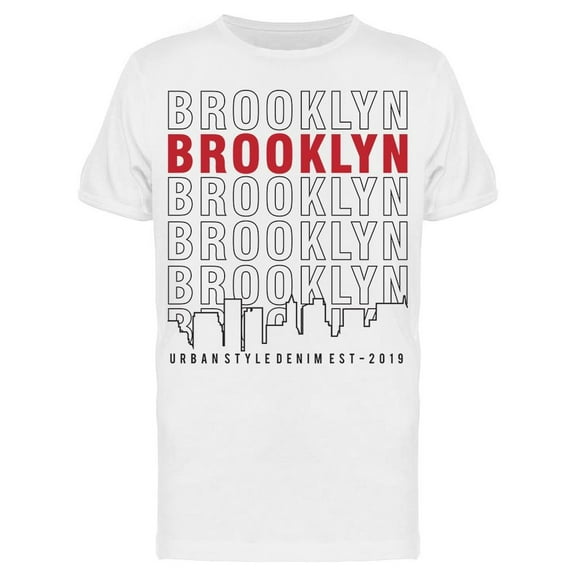 Brooklyn, Urban Style. Banner T-Shirt Men -Image by Shutterstock, Male Small