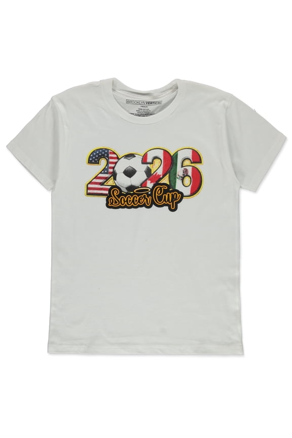Boys' Soccer T-Shirt Color: white Size: m