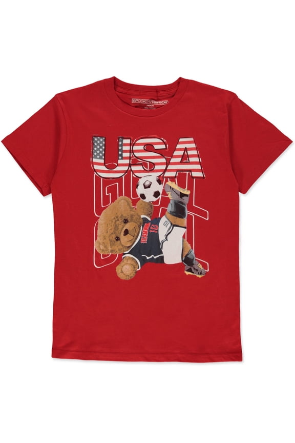 Brooklyn Vertical Boys' Team USA T-Shirt Color: red Size: xl