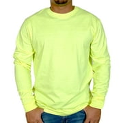 BROOKLYN VERTICAL Mens Long Sleeve Cotton T Shirt Crew Neck 5 colors S-5XL