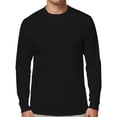 thumbnail image 1 of Brooklyn Vertical Mens Long Sleeve Cotton T Shirt Crew Neck 5 colors S-5XL, 1 of 7