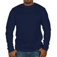 thumbnail image 1 of Brooklyn Vertical Mens Long Sleeve Cotton T Shirt Crew Neck 5 colors S-5XL, 1 of 7