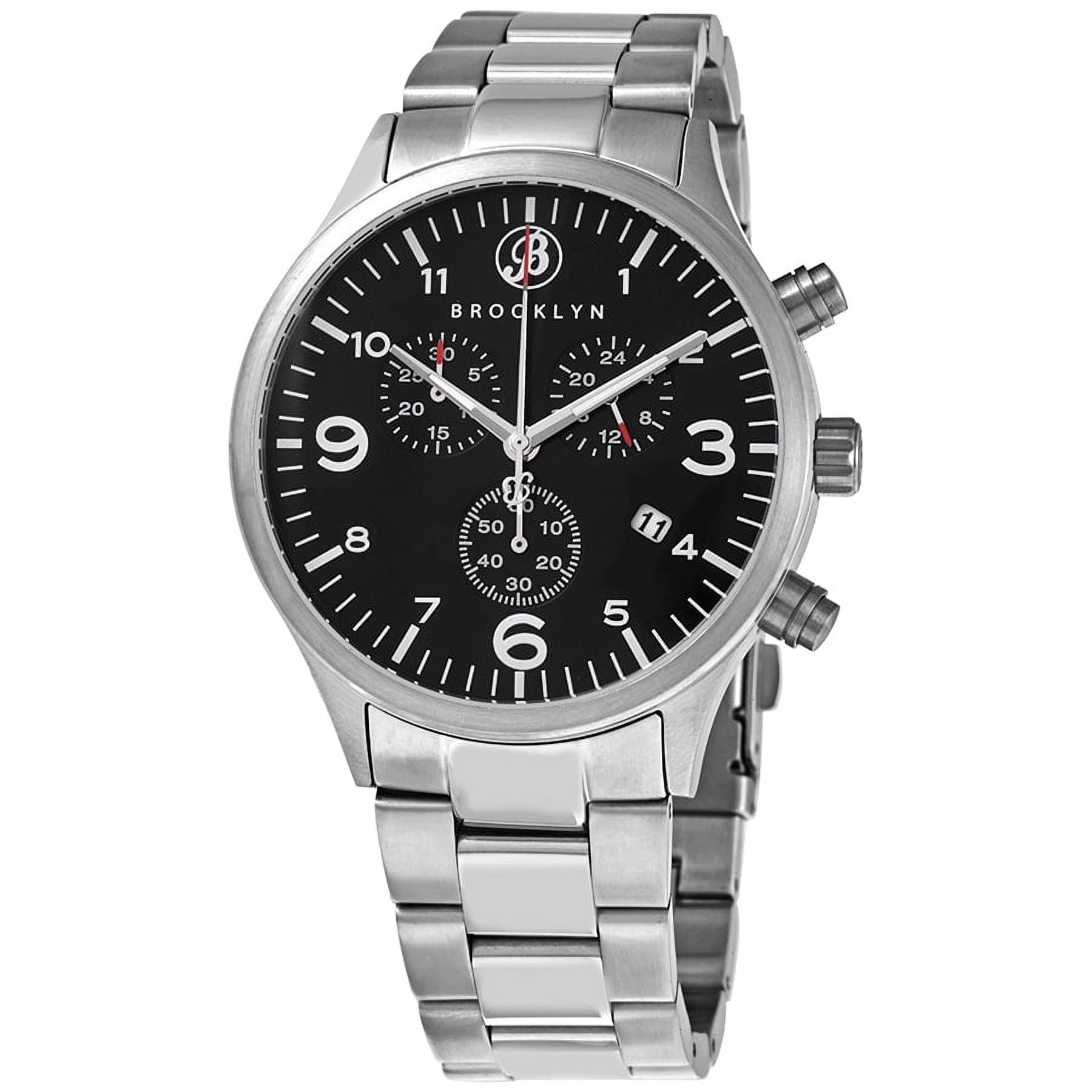 Brooklyn Watch Co. Bedford Brownstone Quartz Black Dial Men s Watch 308 BLK 3
