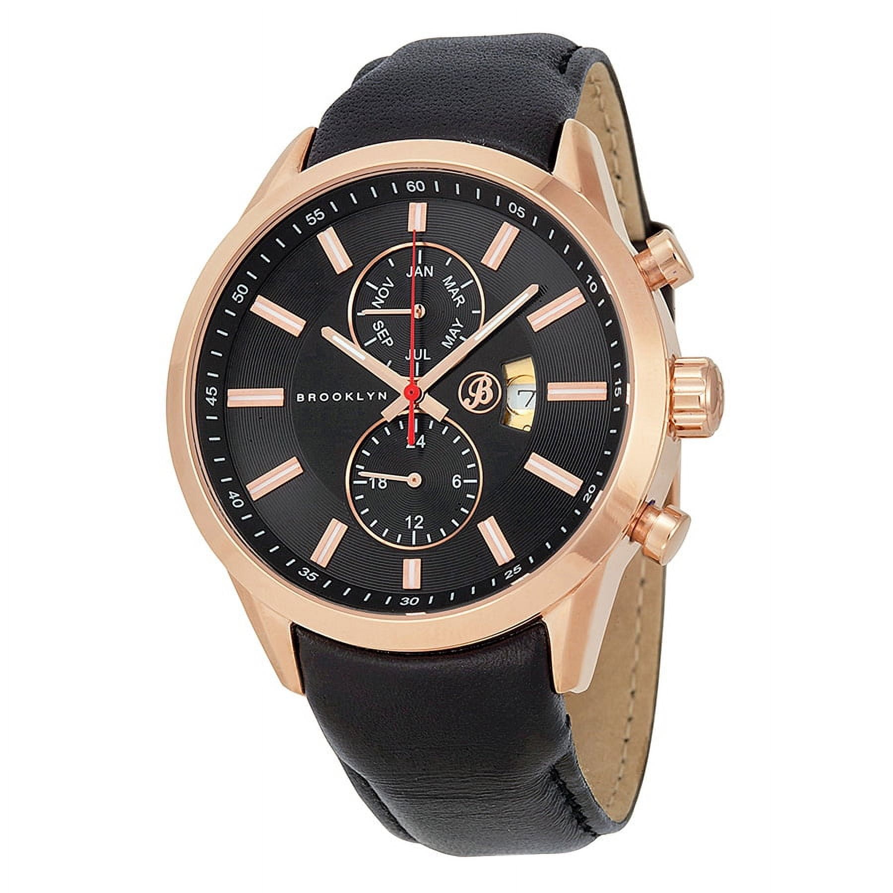 Brooklyn dakota swiss quartz chronograph blue dial men's watch hot sale