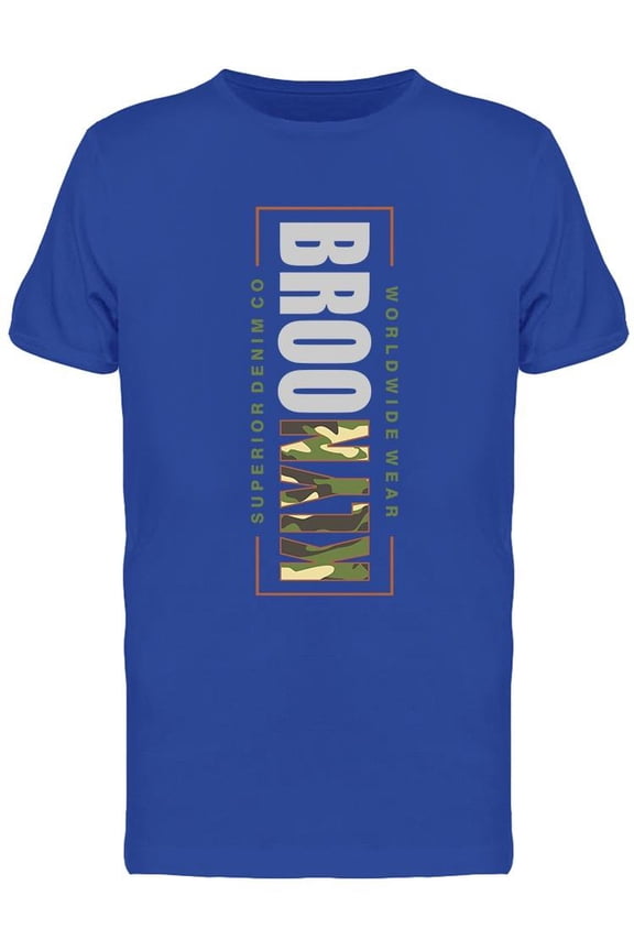 Brooklyn With Camouflage Design T-Shirt Men -Image by Shutterstock, Male Large