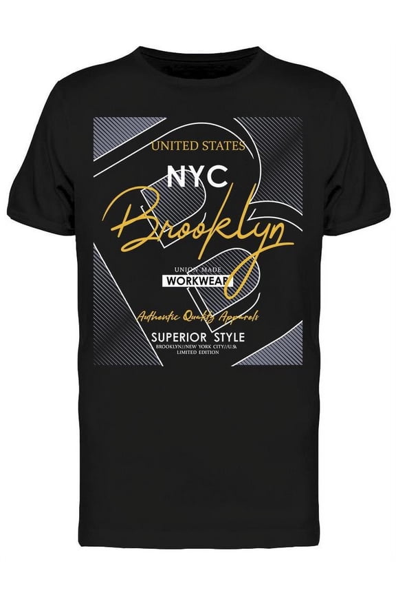 Brooklyn Workwear Style T-Shirt Men -Image by Shutterstock, Male Medium