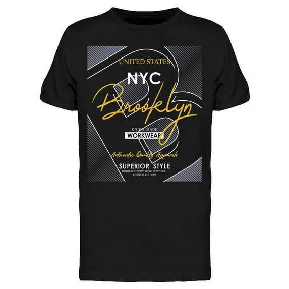 Brooklyn Workwear Style T-Shirt Men -Image by Shutterstock, Male x-Large