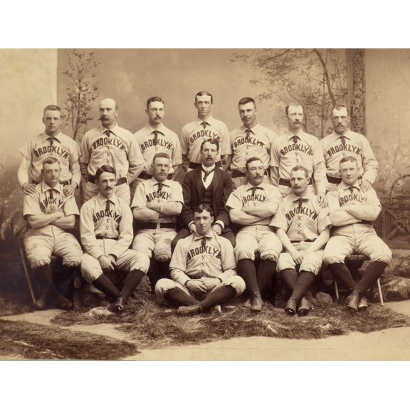 Brooklyn base ball team, 1889 Poster Print (24 x 36)