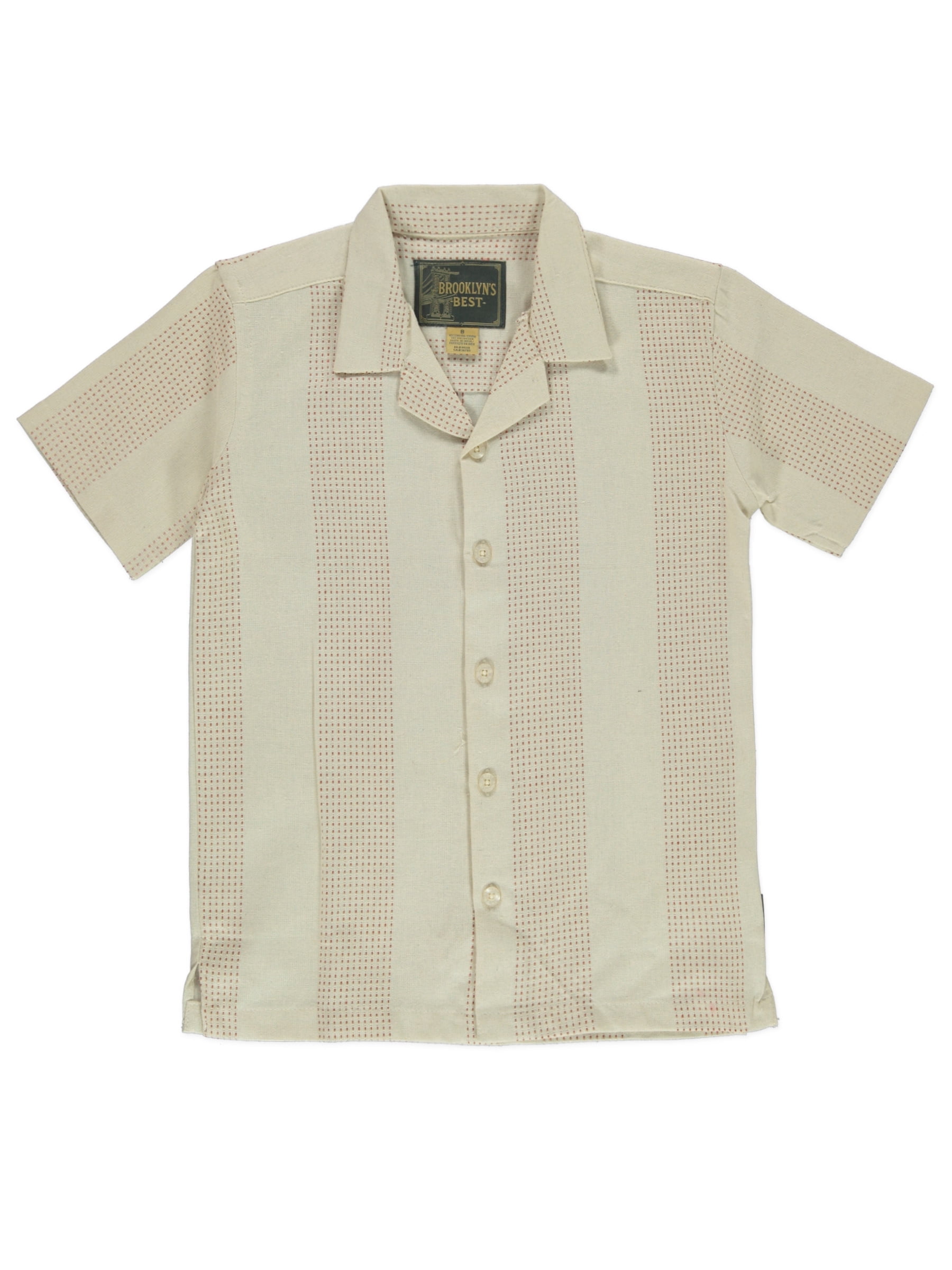 Brooklyn's Best Boys' Dots Woven Button-Up Shirt Color: multi Size: 8 ...