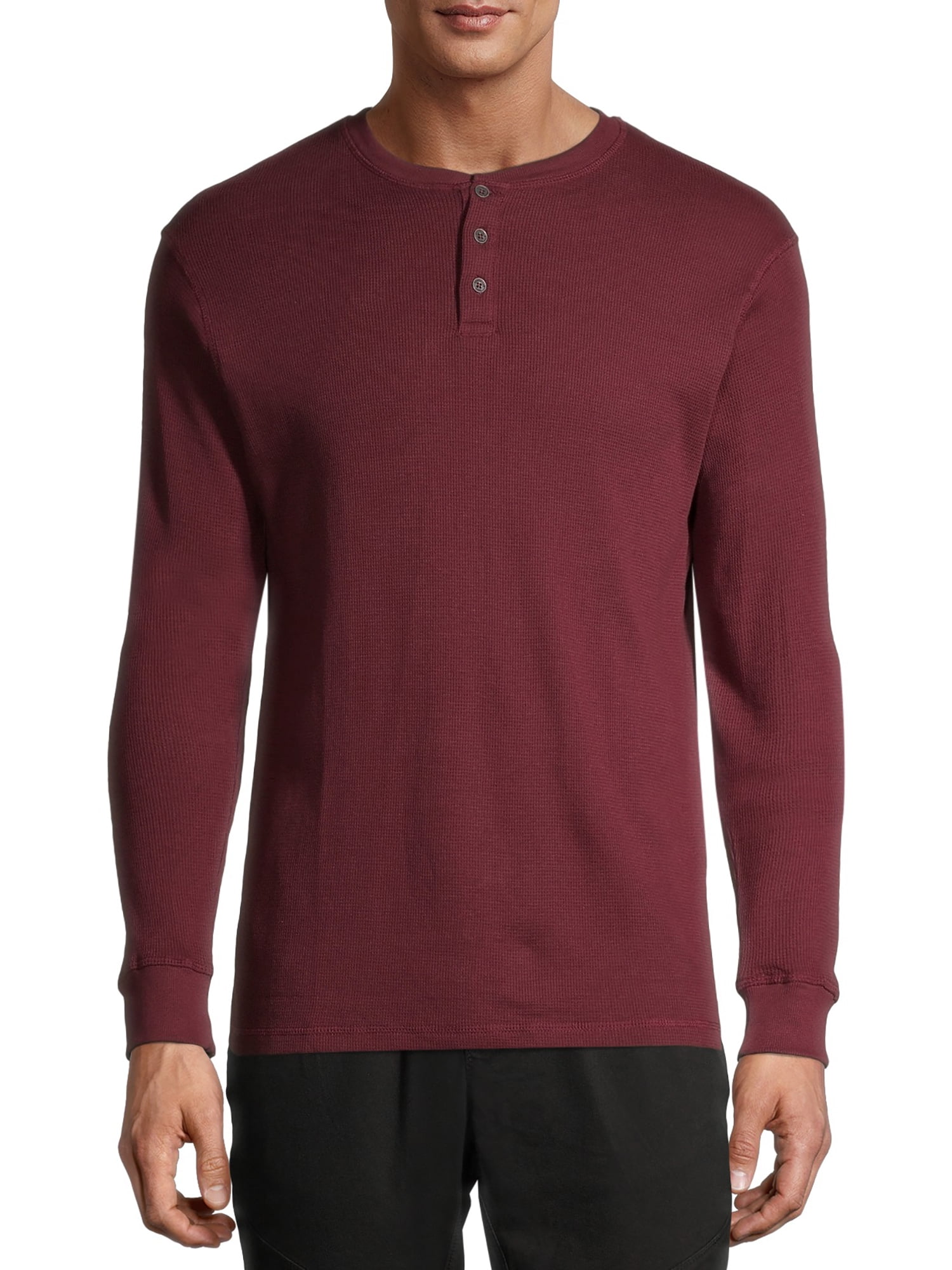 Brooklyn's Best Men's Long Sleeve Crew Neck Henley Thermal