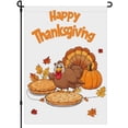 thumbnail image 1 of Happy Thanksgiving Day Garden Flag for Outdoor for Farmhouse Front Door Backyard Decoration 28x40 Inches Double-Side Durable Versatile Outdoor Garden Flag Happy Thanskgiving Washable Porch Decor, 1 of 6