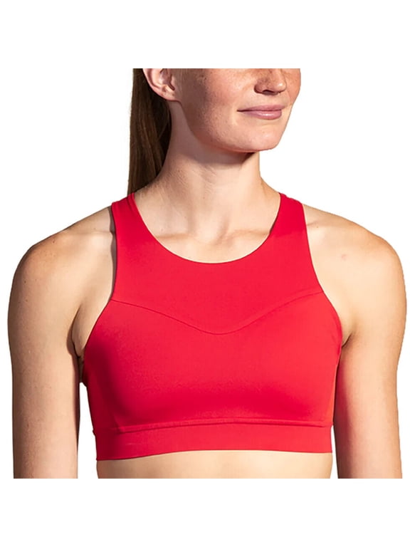 Brooks Women's 3 Pocket Sports Bra for Running, Workouts & Sports - Salsa - 38CD