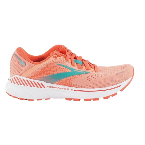 Brooks Adrenaline GTS 22 Coral / Latigo Bay / White 120353-1B-680 Women's Size 10.5