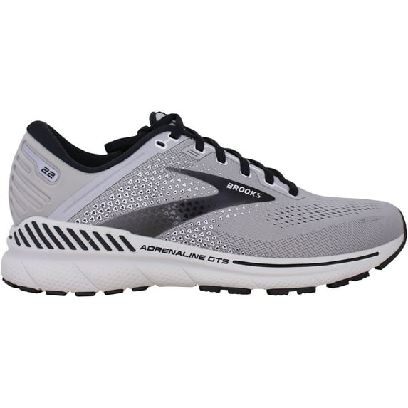 Brooks Adrenaline GTS 22 Mens Road-Running Shoes - Alloy/Grey/Black - 10