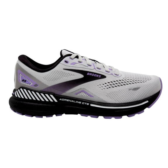 Brooks Adrenaline GTS 23 Grey / Black / Purple 120381-1B-039 Women's Size 5.5