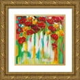 thumbnail image 1 of Brooks, Amanda J. 20x20 Gold Ornate Wood Framed with Double Matting Museum Art Print Titled - Poppies Glowing, 1 of 4