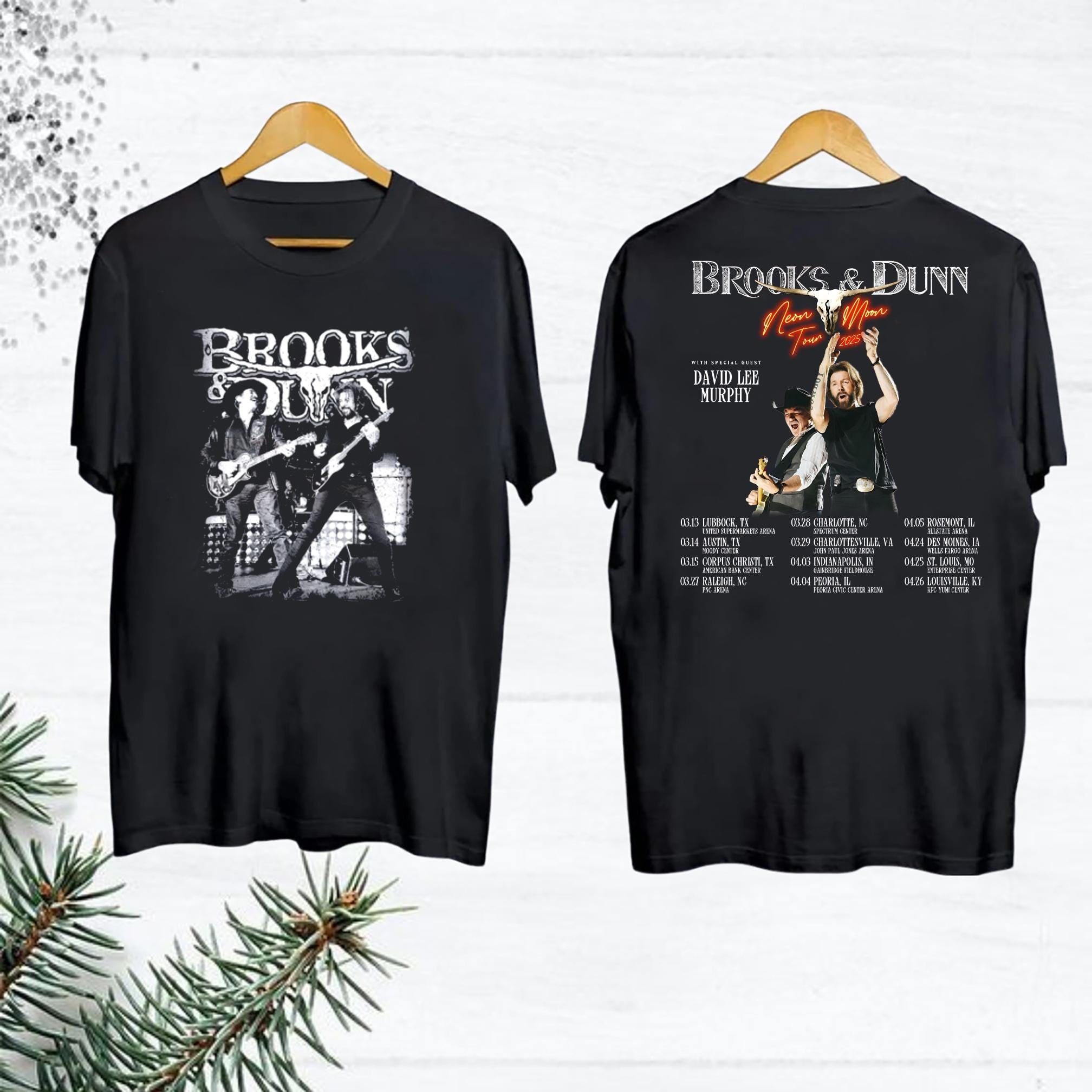 Brooks And Dunn 2025 Tour Shirt Brooks Dunn Neon Moon Tour Brooks And Dunn Country Shirt, Size