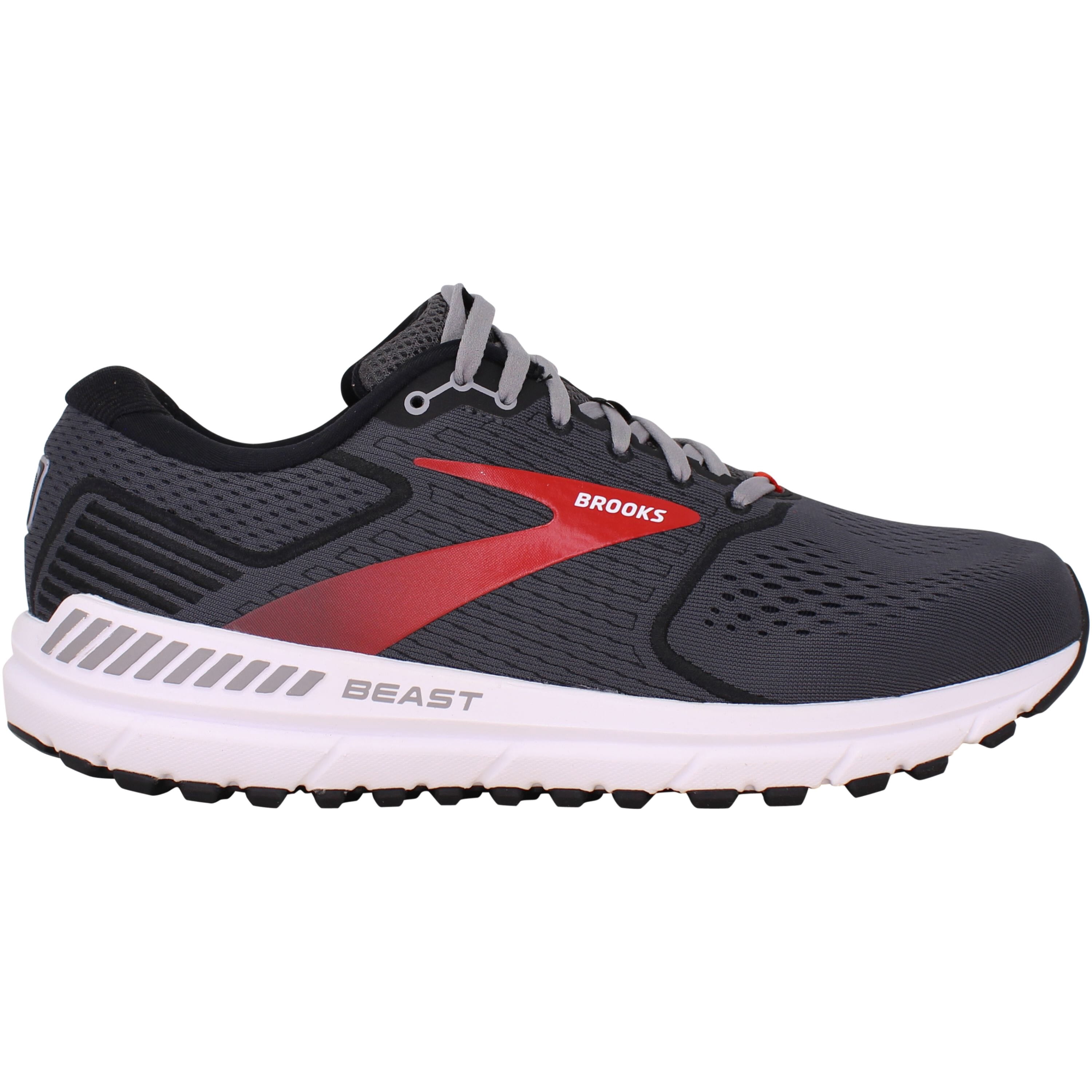 Brooks Beast 20 Black/White-Red 1103271D019 Men's Size 11.5 Medium ...