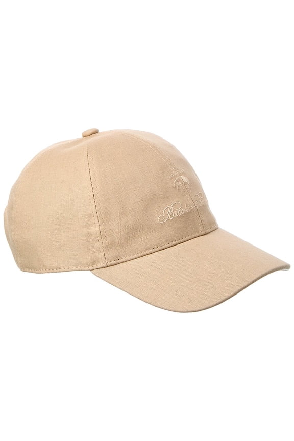 Linen Baseball Hat, os, Brown