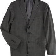 Brooks Brothers Mens Pins Plaid Two Button Blazer Jacket, Brown, 42 Regular