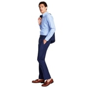 Brooks Brothers Mens Classic fit Wool Cotton Dress Pants 40 / 32 Blue Solid