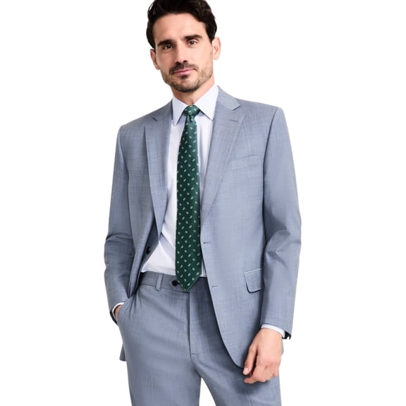 Brooks Brothers Mens Classic fit Suit Jacket Blazer 40 R Blue Solid Wool