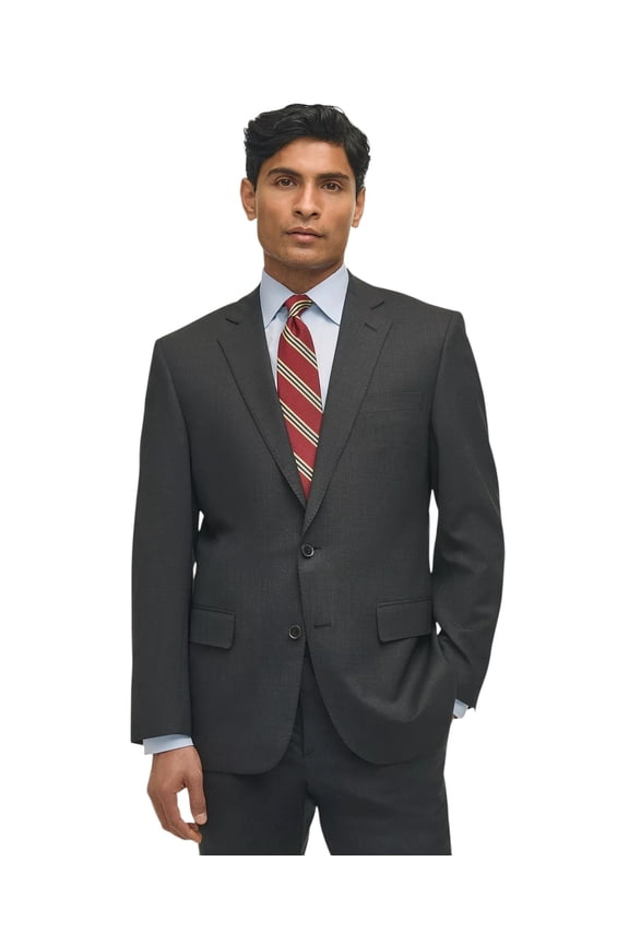 Mens Classic fit Suit Jacket Blazer 40 R Dark Grey Solid Wool