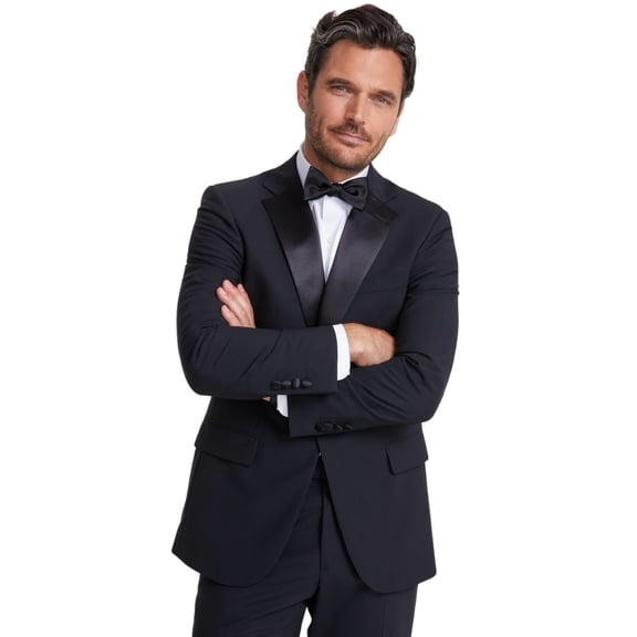 Brooks Brothers Mens Classic fit Wool Tuxedo Jacket Blazer 50 R Black Stretch