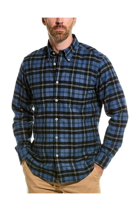 Mens Regent Flannel Shirt, XL, Blue